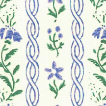 Violet Purple Flowers and Stamped Twists Italian Print Paper ~ Rossi Italy